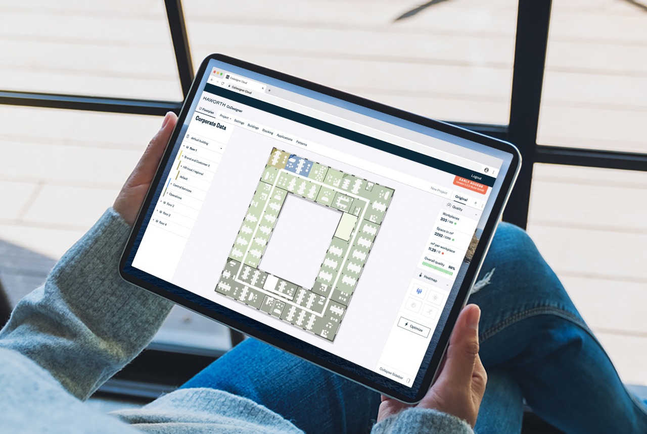 plan d'amenagement sur tablette