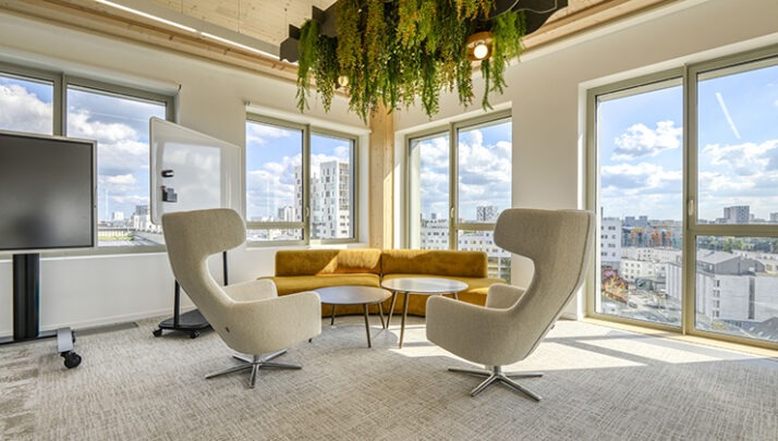 un espace detente avec du mobilier lounge